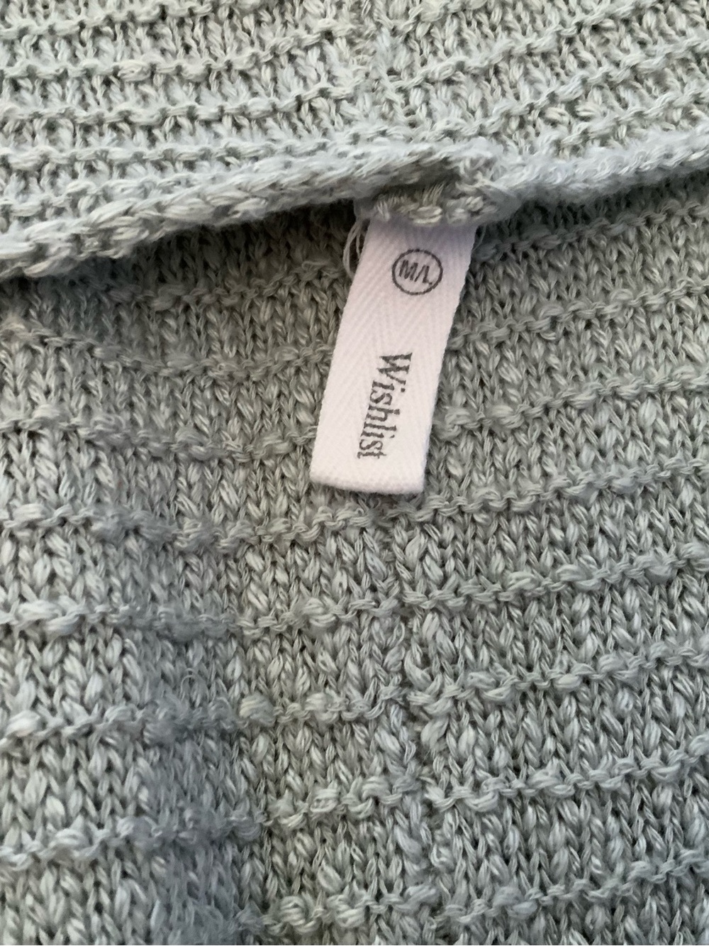 Wishlist Light Sage Green Waffle Knit Boatneck Sweater - Picture 8 of 10